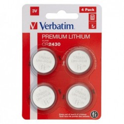 Verbatim Blister 4 MicroPile a pastiglia CR2430 litio 49534 3V