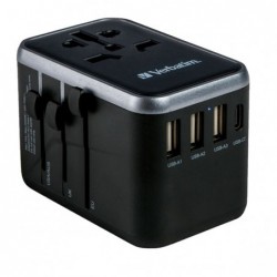 Verbatim Adattatore da viaggio UTA04 PD61W / QC / 3xUSB / 2xTypeC