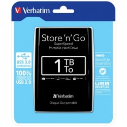 Verbatim Hard disk Store 'N'Go Usb 3.0 Nero 53023 1TB