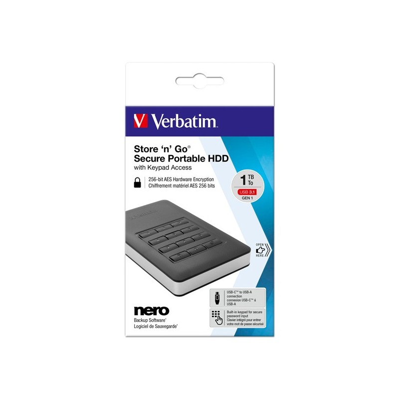 Verbatim Hard disk Store 'N'Go Usb 3.1 53401 1TB