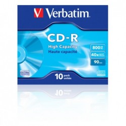 Verbatim Scatola 10 CDR Data Life Jewel Case serigrafato 1X40X 43428 800MB