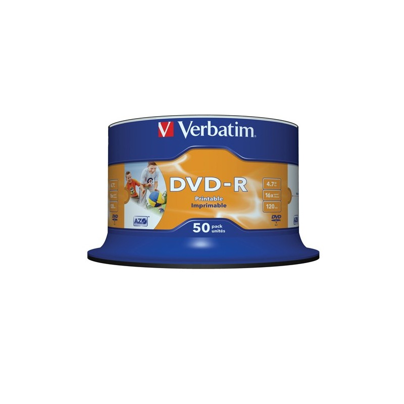 Verbatim Scatola 50 DVDR stampabile 43533 4,7GB