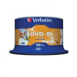 Verbatim Scatola 50 DVDR stampabile 43533 4,7GB