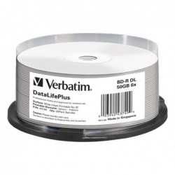 Verbatim Scatola 25 Blu Ray BDR stampabile 43749 50GB