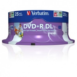 Verbatim Scatola 25 DVD+R Dual Layer serigrafato Spindle 43667 8,5GB