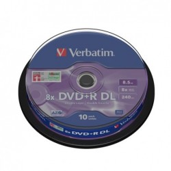 Verbatim Scatola 10 DVD+R Dual Layer serigrafato Spindle 43666 8,5GB