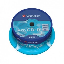 Verbatim Scatola 25 CDR DataLife Plus 1x52x serigrafato 43352 700MB