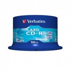 Verbatim Scatola 50 CDR DataLife Plus 1X52X serigrafata crystal 43343 700MB