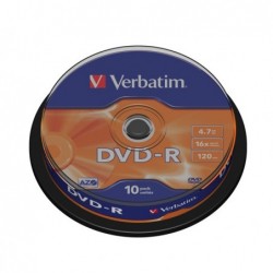 Verbatim Scatola 10 DVDR serigrafato 43523 4,7GB