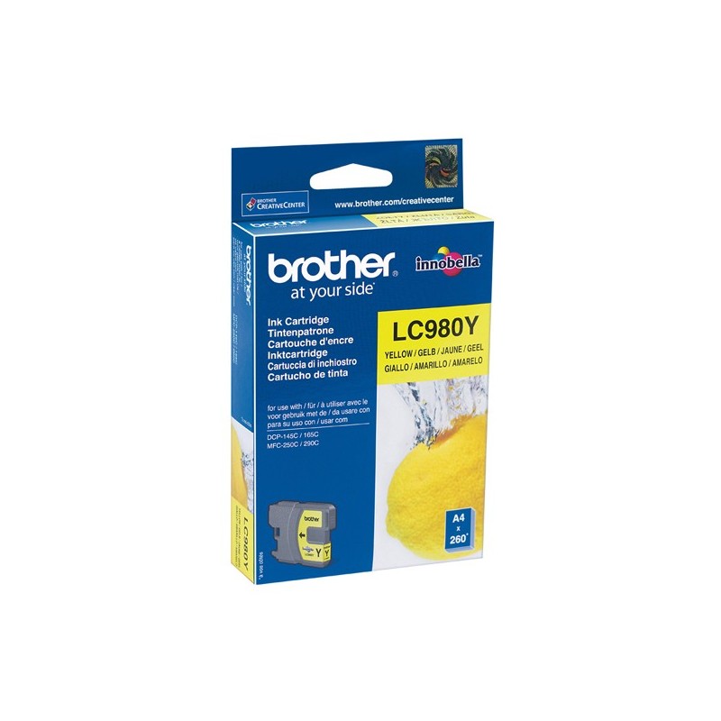 Brother Cartuccia Giallo LC980Y 260 pag