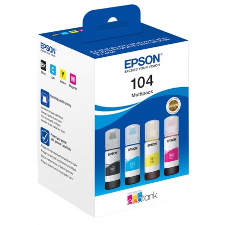 Epson ECOTANK 104 MULTIPACK BK/C/M/G C13T00P640