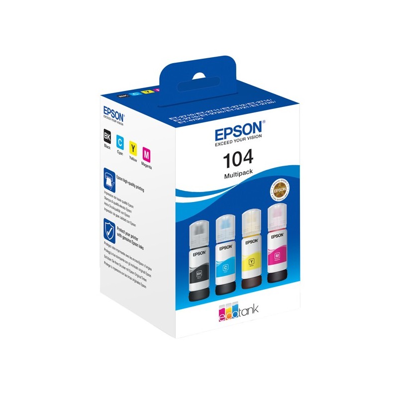 Epson ECOTANK 104 MULTIPACK BK/C/M/G C13T00P640