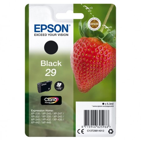 Epson Cartuccia ink 29 Nero C13T29814012 5,3ml