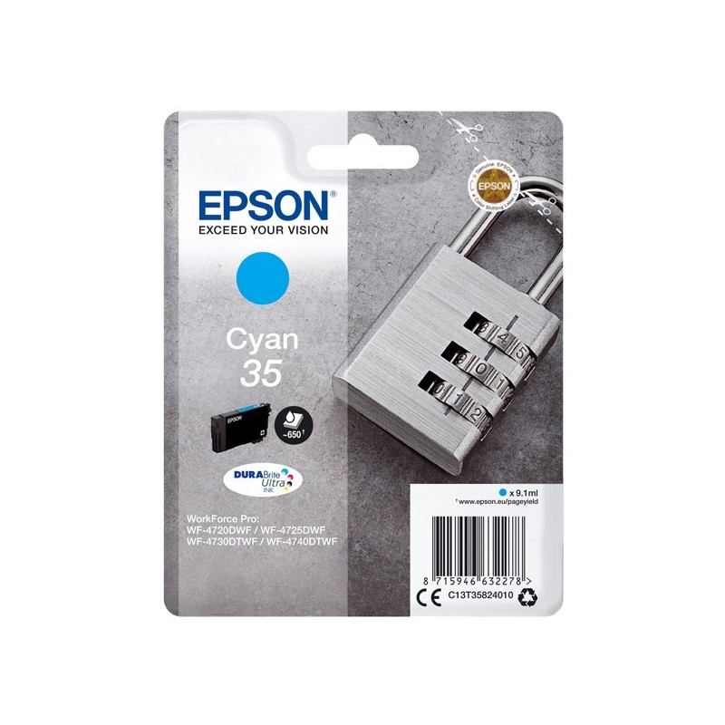 Epson Cartuccia ink 35 Ciano C13T35824010 9,1ml