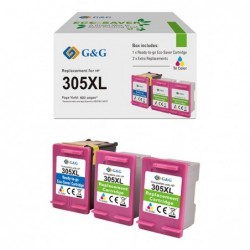 G&G Cartuccia ink Compatibile per HP 305XL C/M/Y 330 pag