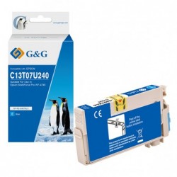 G&G Cartuccia ink Compatibile per Epson WorkForce Pro WF4745 Ciano