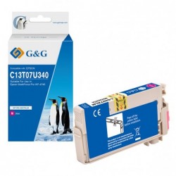 G&G Cartuccia ink Compatibile per Epson WorkForce Pro WF4745 Magenta