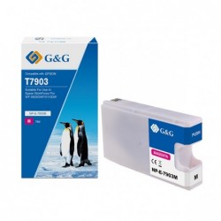 G&G Cartuccia ink Compatibile per Epson WorkForce Pro WF5620DWF/WF5110 Magenta