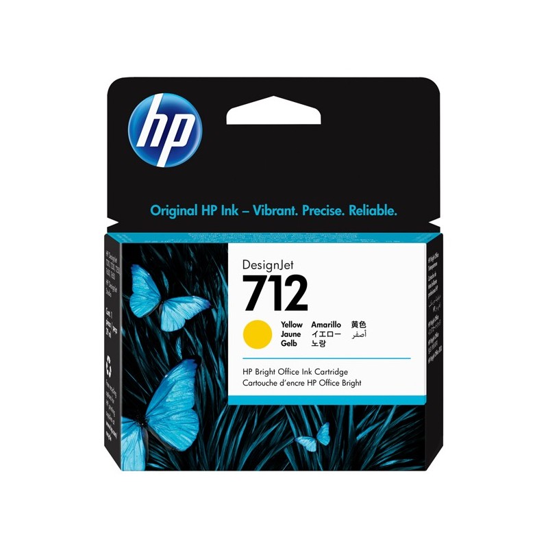 Hp Cartuccia Ink originale 712 giallo 3ED69A 29 ml