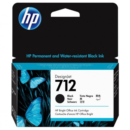 Hp Cartuccia Ink originale 712 nero 3ED70A 38 ml