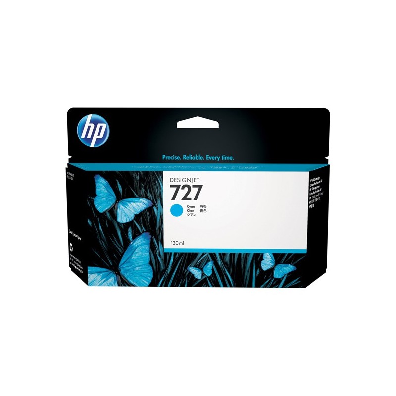 Hp Cartuccia ink originale 727 Ciano B3P19A 130ml