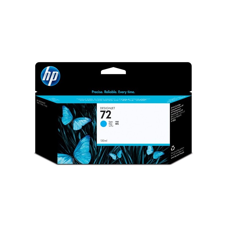 Hp Cartuccia ink originale 72 Ciano C9371A 130ml