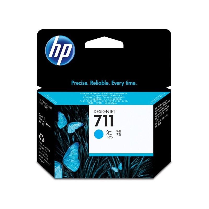 Hp Cartuccia ink originale 711 Ciano CZ130A 29ml