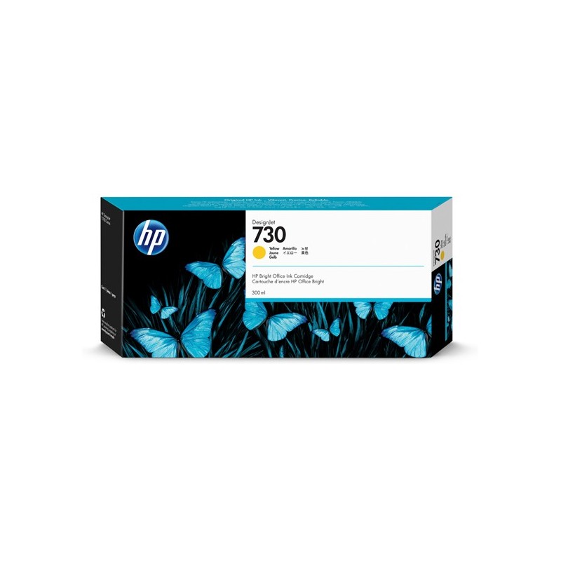 Hp Cartuccia ink originale 730 Giallo P2V70A 300ml