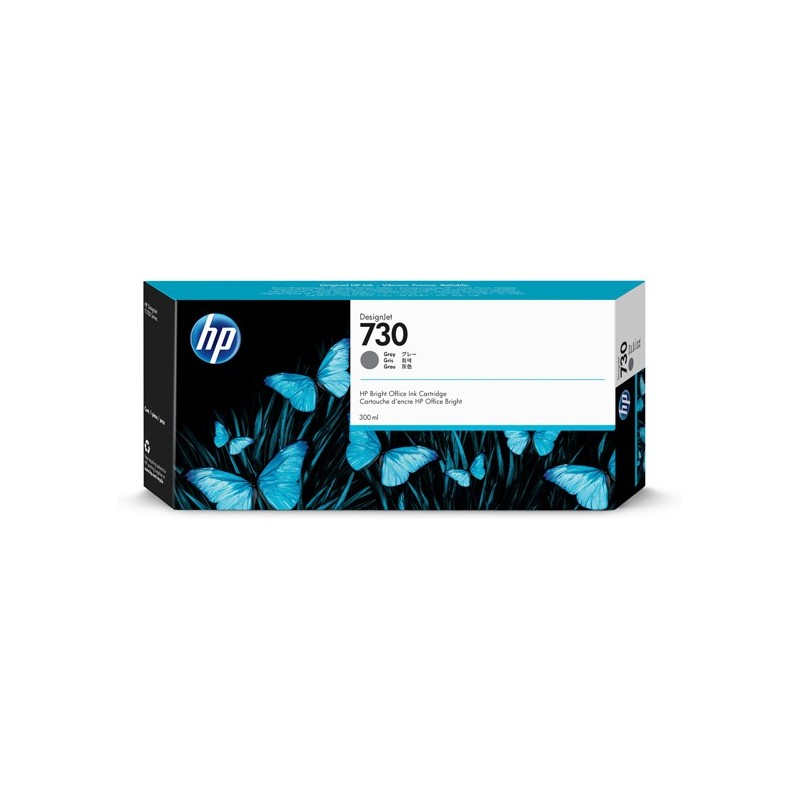 Hp Cartuccia ink originale 730 Grigio P2V72A 300ml