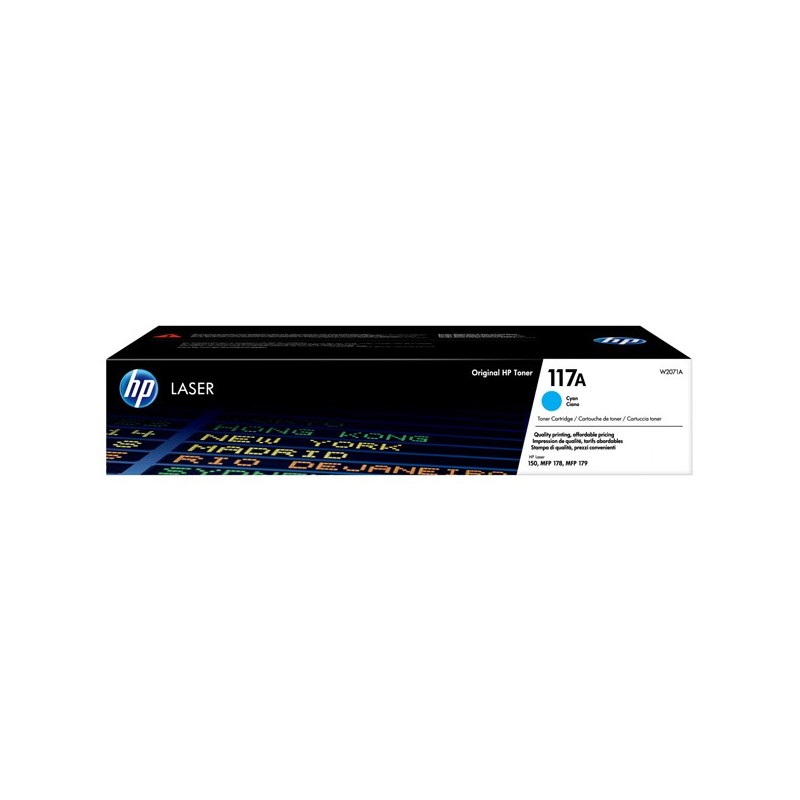 Hp Toner originale 117A ciano W2071A 700 pag