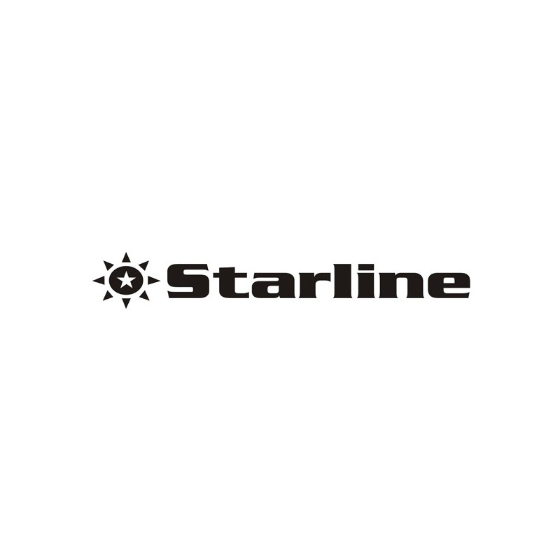 Starline Nastro nylon Nero per Brother m4318 1/2''