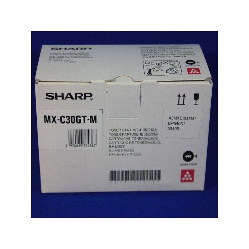 Sharp Toner Magenta MXC30GTM 6.000 pag