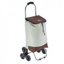 Trolley spesa Trio 25 L beige / noce King Collection