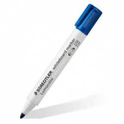 Pennarelli Lumocolor whiteboard 351 punta tonda tratto 2 mm blu Staedtler