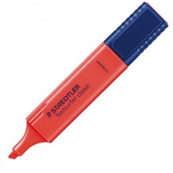 Evidenziatore Textsurfer Classic punta a scalpello tratto1 5 mm rosso Staedtler