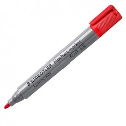 Marcatore Lumocolor Flipchart 356 a base d'acqua punta tonda 2 mm rosso Staedtler