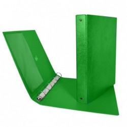 Raccoglitore Stelvio 4 anelli tondi 25 mm dorso 3 cm 22 x 30 cm verde Sei Rota