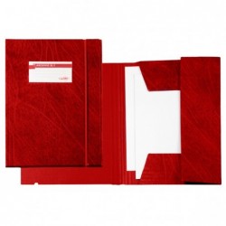 Cartellina 3 lembi Archivio 3L F con elastico Colpan® 25 x 35 cm rosso Sei Rota