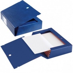 Scatola archivio Scatto dorso 4 cm 25 x 35 cm blu Sei Rota