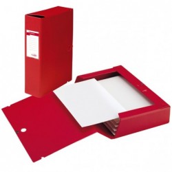 Scatola archivio Scatto dorso 12 cm 25 x 35 cm rosso Sei Rota