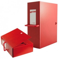 Scatola archivio Big 120 con maniglia dorso 12 cm 25 x 35 cm rosso Sei Rota