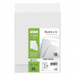 Buste a sacco Soft PPL 22 x 30 cm liscio trasparente Sei Rota conf. 25 pezzi