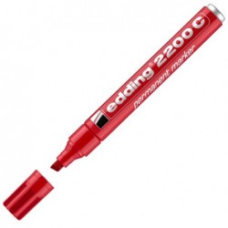 Marcatore permanente Edding 2200c punta a scalpello 1,5 5 mm rosso Edding