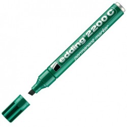 Marcatore permanente Edding 2200c punta a scalpello 1,5 5 mm verde Edding