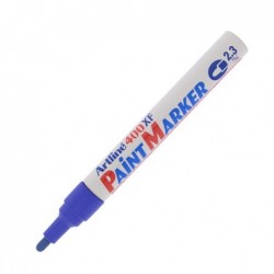 Marcatore permanente a vernice A 400 punta tonda 2,3 mm blu Artline