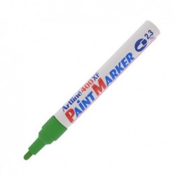 Marcatore permanente a vernice A 400 punta tonda 2,3 mm verde Artline