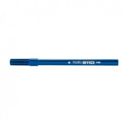 Pennarelli Office punta feltro punta fine tratto 0,7 mm blu Tratto conf. 12 pezzi