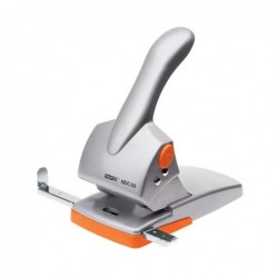 Perforatore HDC65 max 65 fogli 2 fori passo 8 cm argento/arancio Rapid