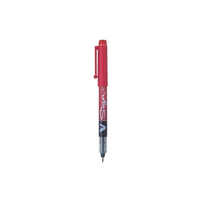 Pennarello V Signpen punta 2 mm rosso Pilot