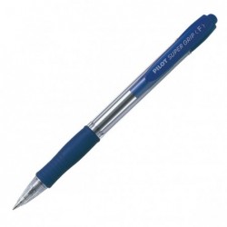 Penna sfera a scatto Super Grip punta fine 0,7 mm blu Pilot